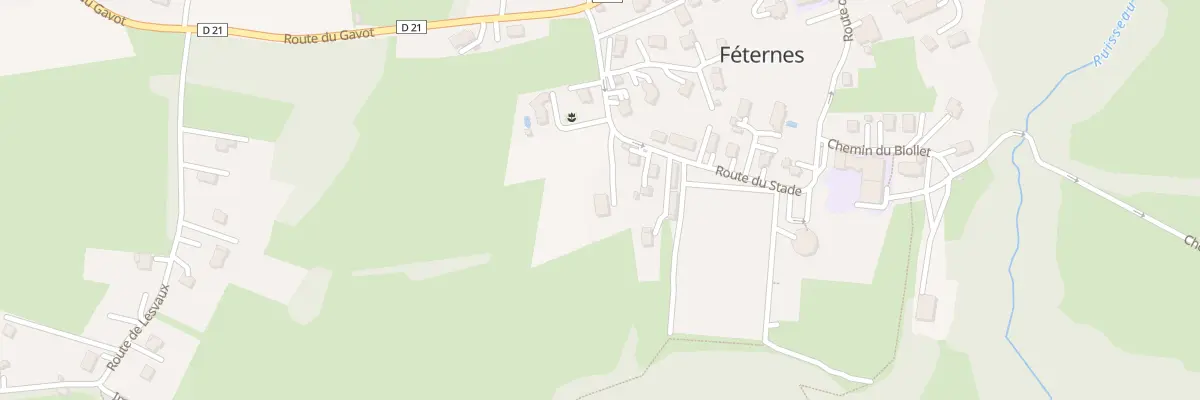 Plan du 98 Rte du Stade à Féternes