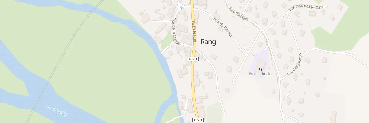 Plan du 21 Gr Grande Rue à Rang