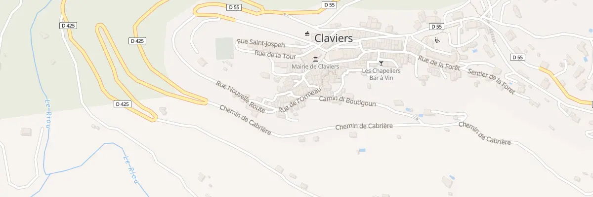 Plan du 3 La Placette à Claviers