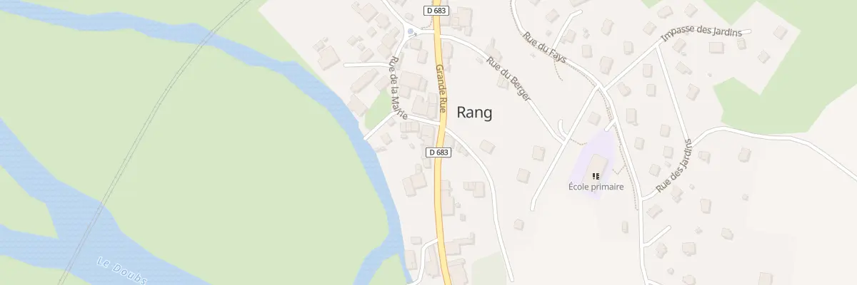 Plan du 25 Gr Grande Rue à Rang