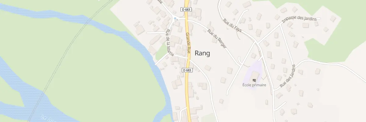 Plan du 27 Gr Grande Rue à Rang