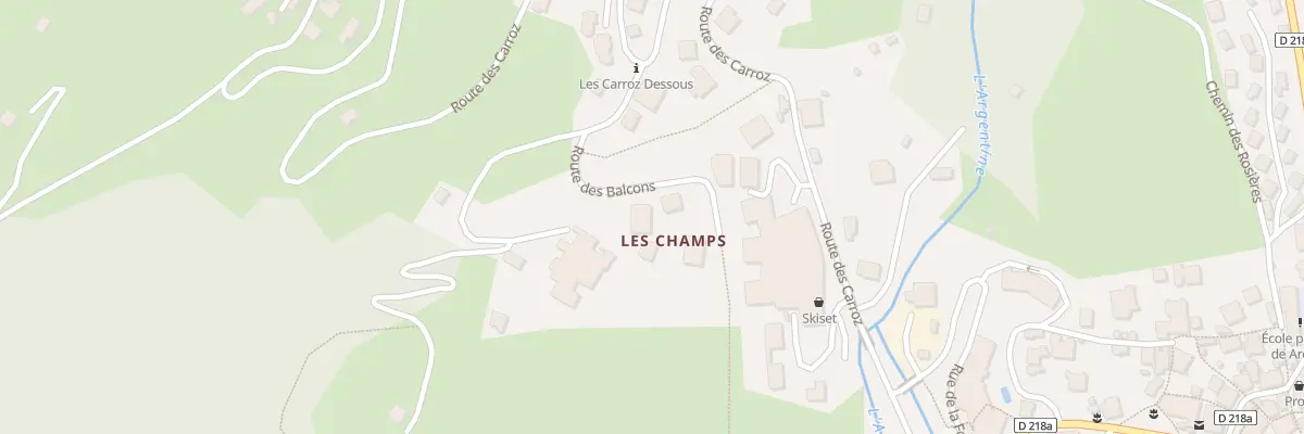 Plan du 6063 Les Champs à Beaufort