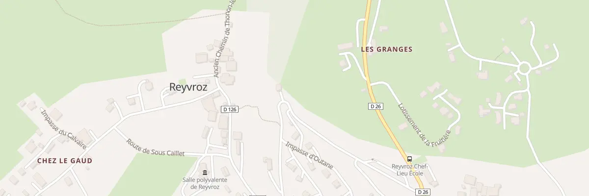 Plan du 288 Rte du Chef-lieu à Reyvroz