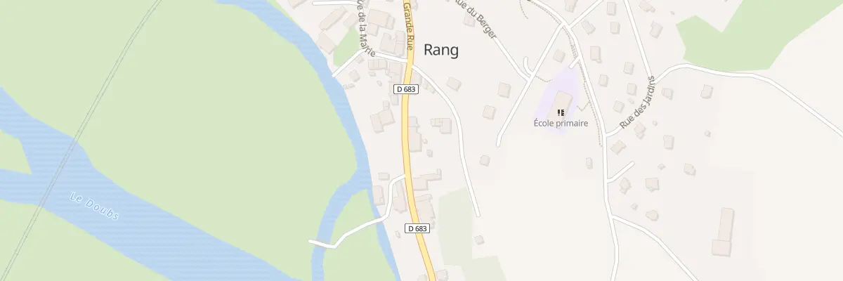 Plan du 14 Gr Grande Rue à Rang