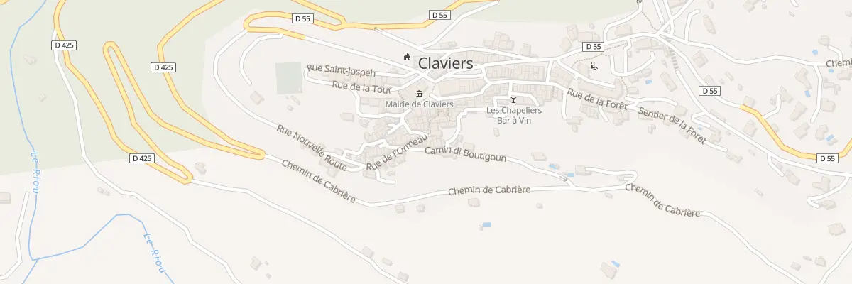 Plan du 3 Rue de l’Ormeau à Claviers