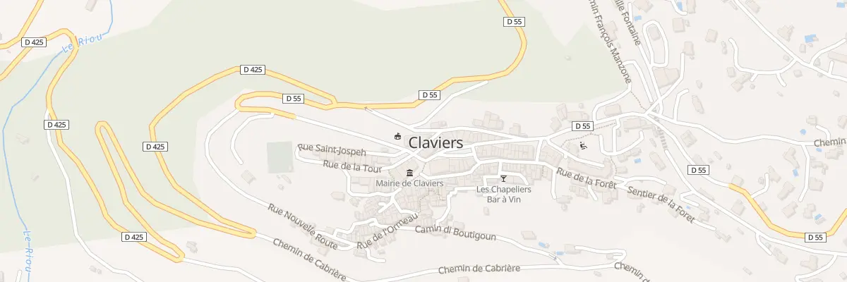Plan du 5 Av Henri Chevalier à Claviers