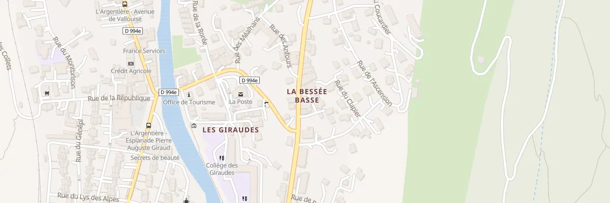 Plan du 12 Av de la Libération à L’Argentière-la-Bessée