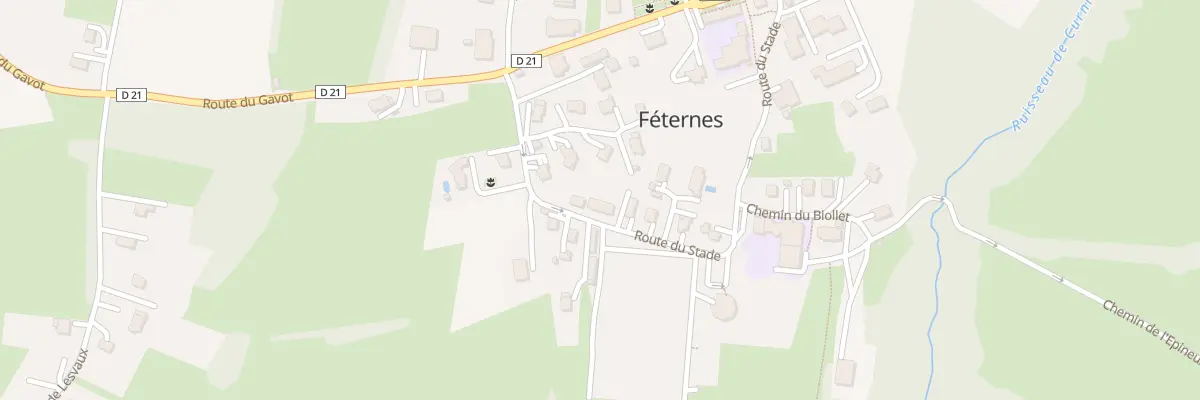 Plan du 161 Rte du Stade à Féternes