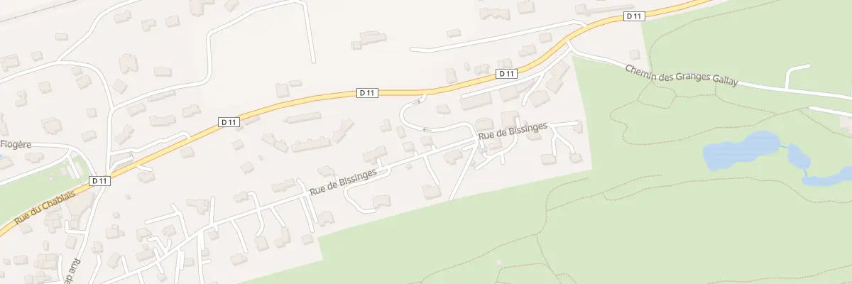 Plan du 461 Rue de Bissinges à Publier