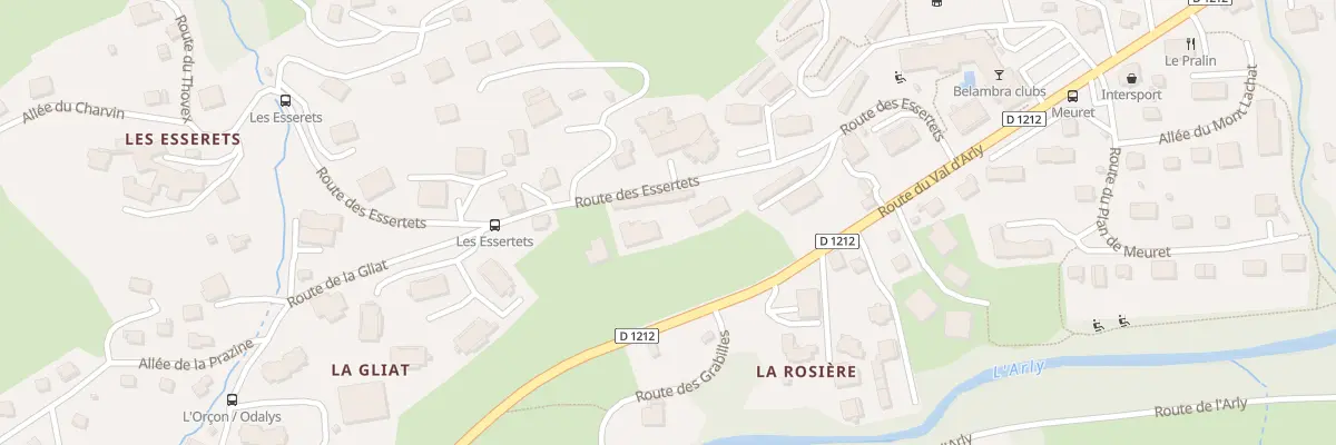 Plan du 205 Rte des Essertets à Praz-sur-Arly