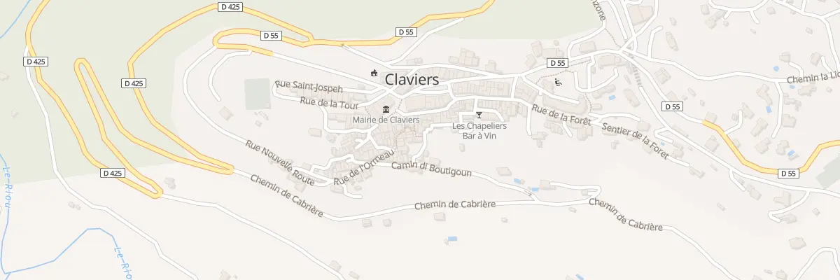 Plan du 1A Tra sous la Fontaine à Claviers
