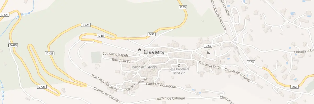 Plan du 9 Pl Marius Ollivier à Claviers