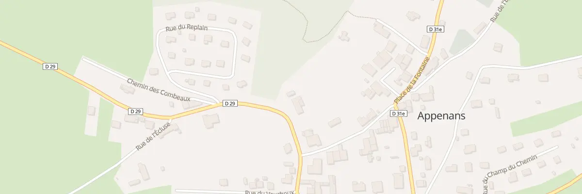 Plan du 34 Gr Grande Rue à Appenans