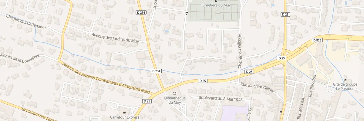 Plan du 475 Bd de la Libération au Muy