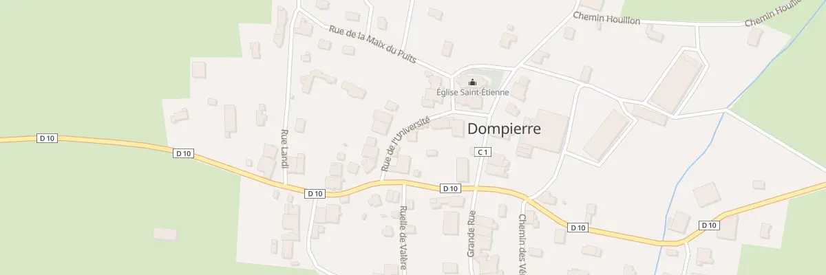 Plan du 2 Rue de l’Université à Dompierre