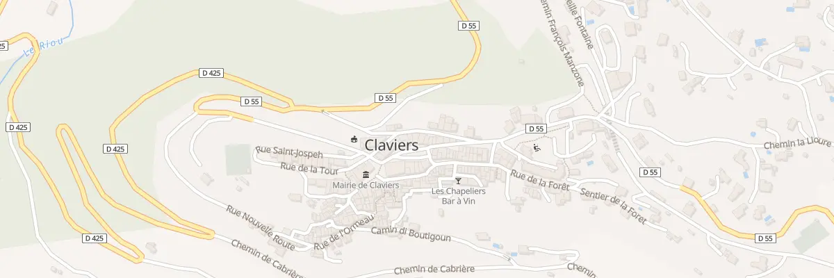 Plan du 19 Pl Marius Ollivier à Claviers