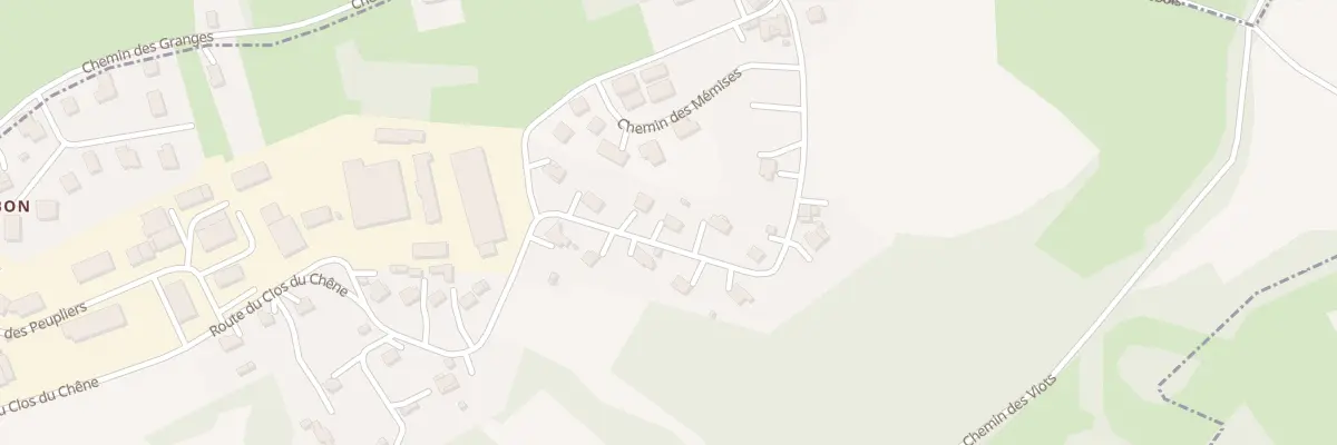 Plan du 705 Rte du Clos du Chêne à Champanges