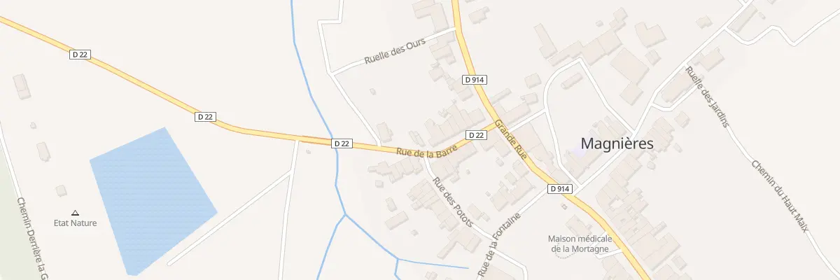 Plan du 9 Rue de la Barre à Magnières