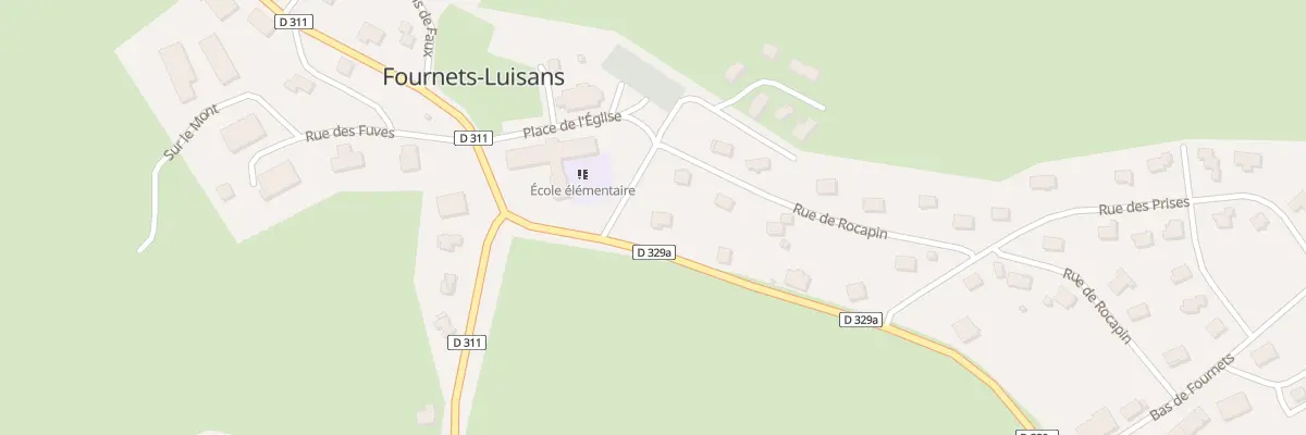 Plan du 11 Rte de Morteau à Fournets-Luisans