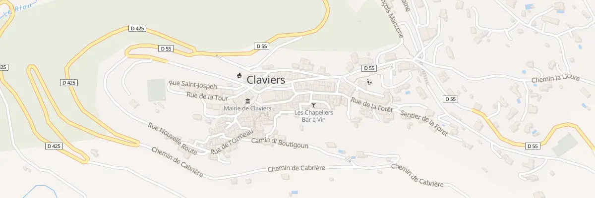 Plan du 24 Rue Jean Cabasson à Claviers