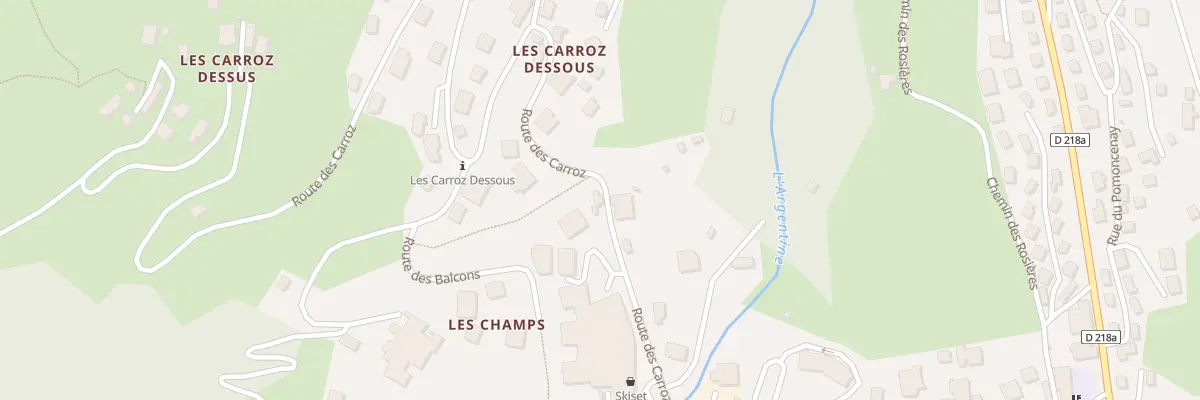 Plan du 429 Rte des Carroz à Beaufort
