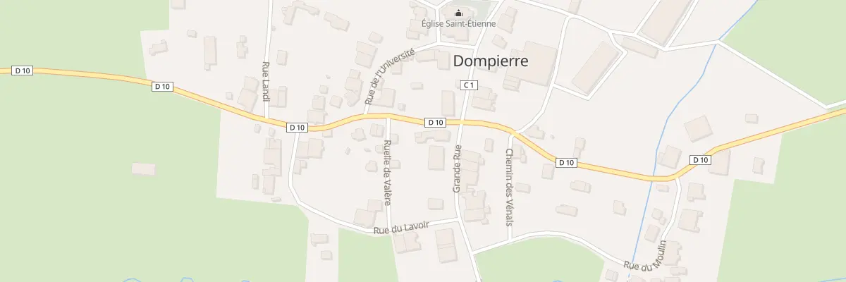 Plan du 1 Rue des Portes à Dompierre