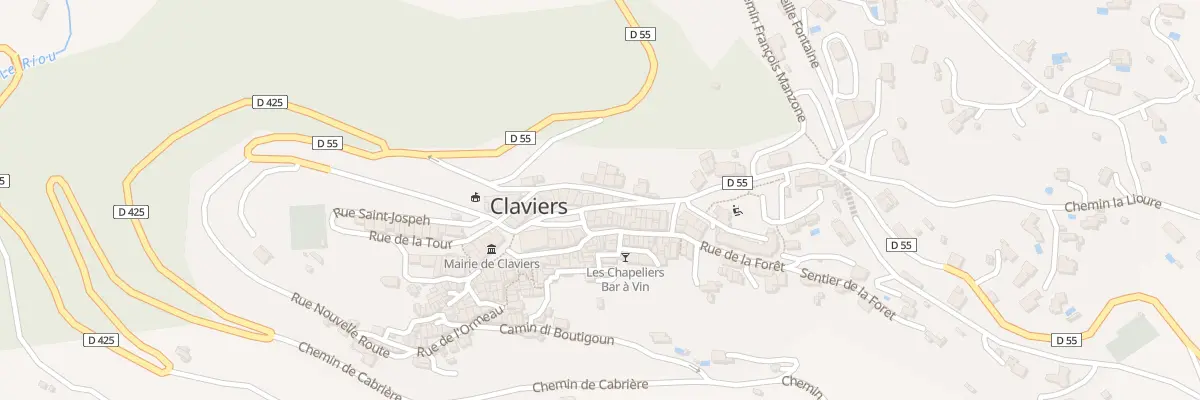 Plan du 3 Rue Gabriel Peri à Claviers