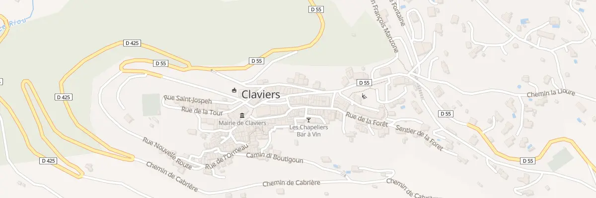 Plan du 5247 Rue Jean Cabasson à Claviers