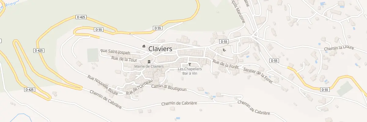 Plan du 28 Rue Jean Cabasson à Claviers