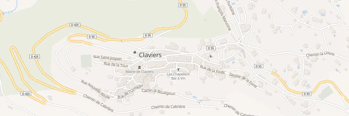 Plan du 4 Rue Gabriel Peri à Claviers