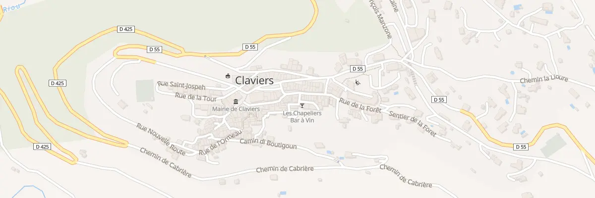 Plan du 5498 Tra du Baron à Claviers