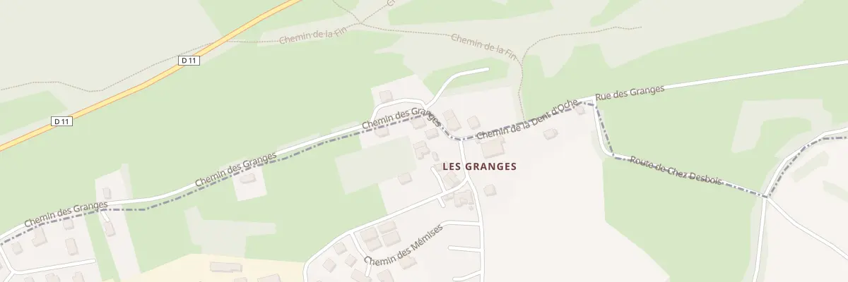 Plan du 642B Che des Granges à Champanges