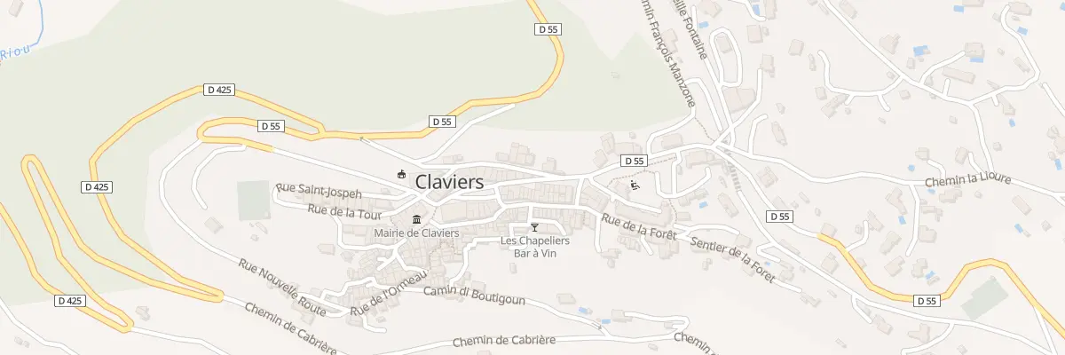 Plan du 7 Rue Gabriel Peri à Claviers