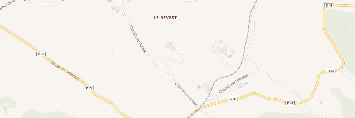 Plan du 6287 Le Revest au Plan-de-la-Tour