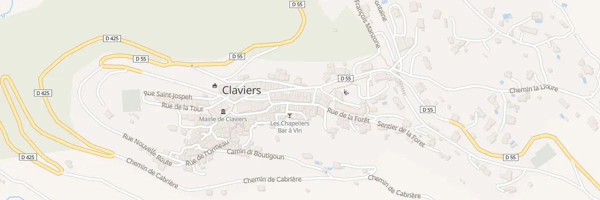 Plan du 23 Rue Jean Cabasson à Claviers