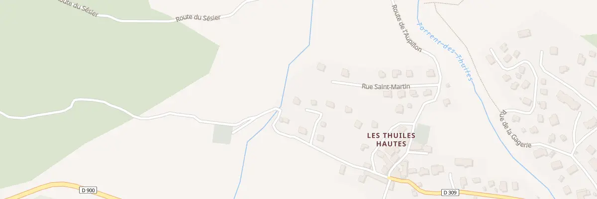 Plan du 10 Imp de la Reyne aux Thuiles