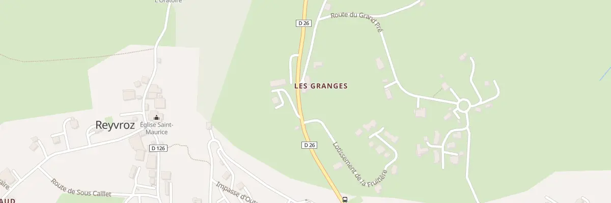 Plan du 933 Rte de Thonon à Reyvroz