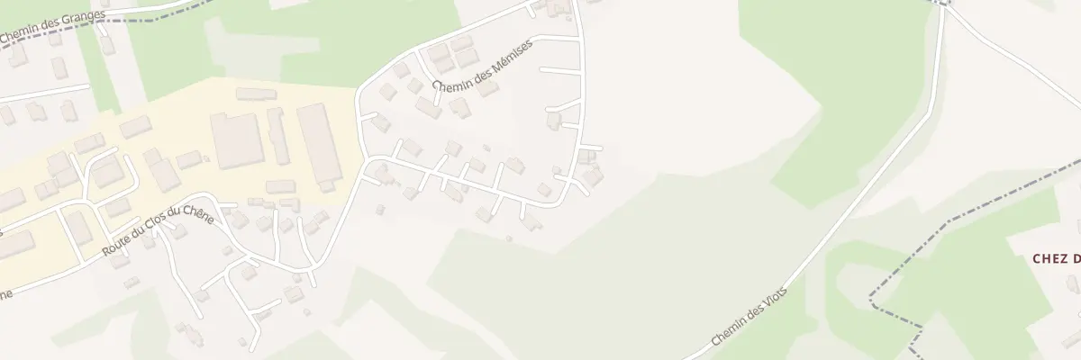Plan du 817 Rte du Clos du Chêne à Champanges