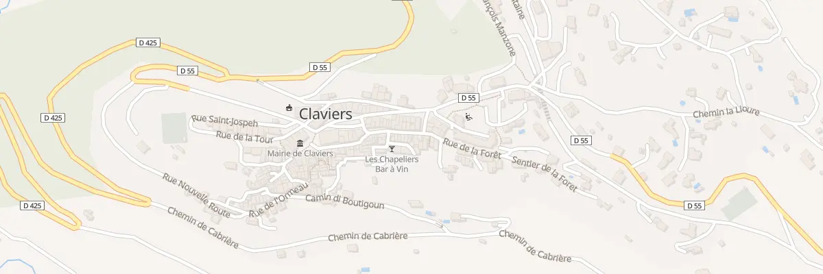 Plan du 44 Rue Jean Cabasson à Claviers