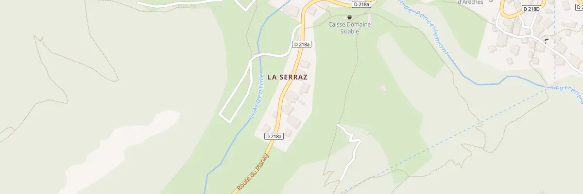 Plan du 5841 La Serraz à Beaufort
