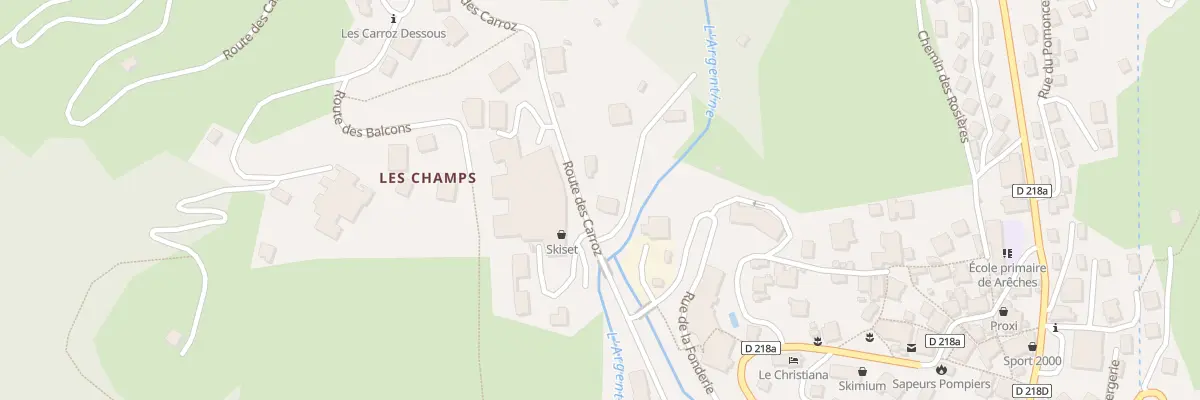 Plan du 6129 Les Champs à Beaufort