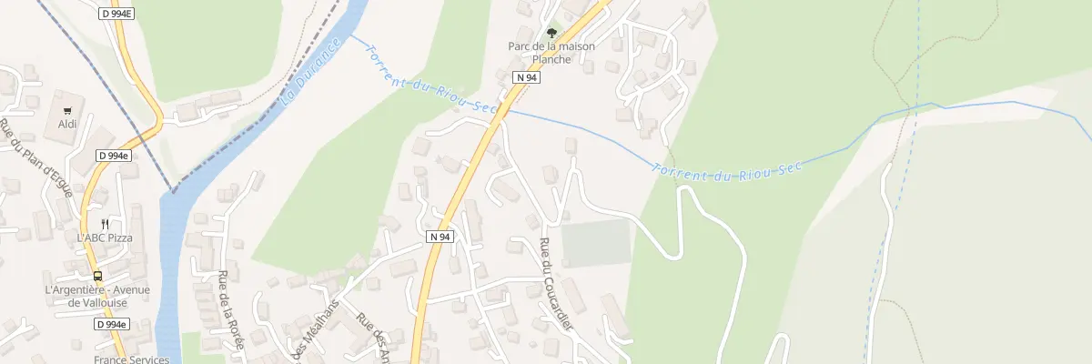 Plan du 5 Rue du Coucardier à L’Argentière-la-Bessée