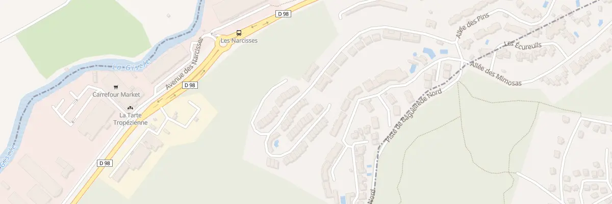 Plan du 9001 Res Bellevue à Cogolin
