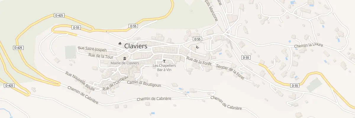 Plan du 50 Rue Jean Cabasson à Claviers