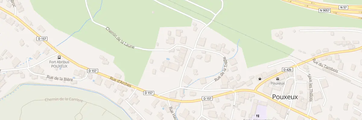 Plan du 302 Rue de la Treille à Pouxeux