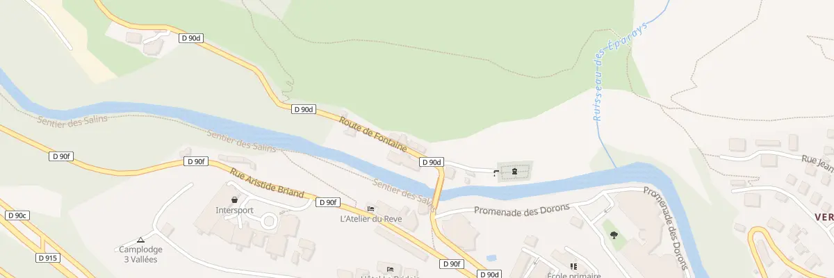 Plan du 5026 La Dova à Brides-les-Bains
