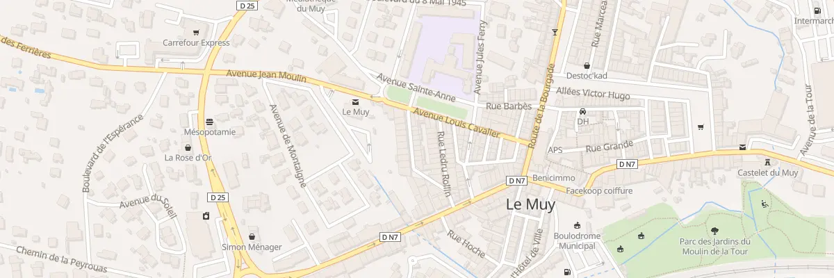 Plan du 14 Rue Aragon Trastour au Muy