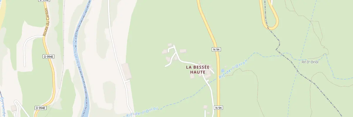 Plan du 5528 Rue Ste Barbe à L’Argentière-la-Bessée