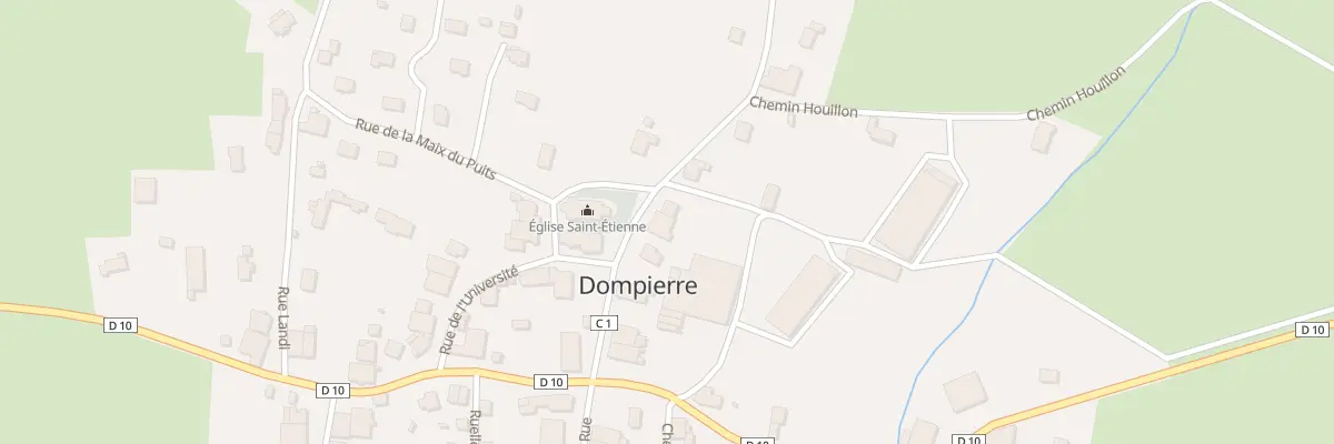 Plan du 12 Rue de l’Eglise à Dompierre