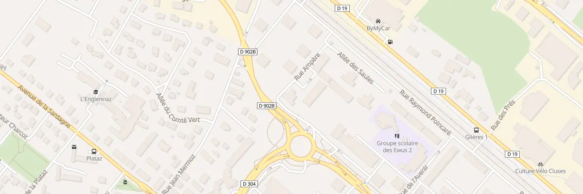 Plan du 2 Rue Ampère à Cluses
